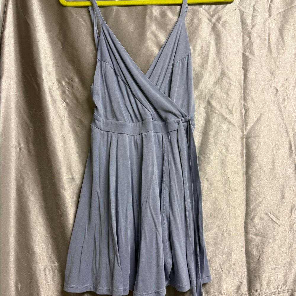 Light Blue Wrap romper